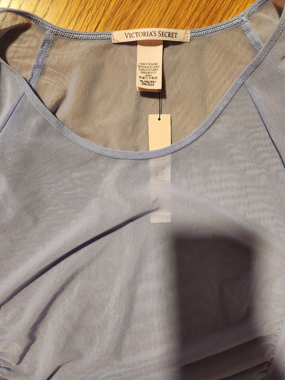 NWT Victoria's Secret Purple Sheer Ruched Workout T-Shirt Size Xl - Picture 4 of 8